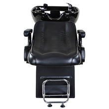 Load image into Gallery viewer, "Harlow" Black Beauty Salon Shampoo Chair & Sink Bowl Unit