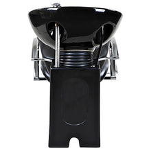 Load image into Gallery viewer, "Monroe" Black Beauty Salon Backwash Chair & Sink Bowl