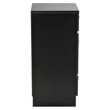 Load image into Gallery viewer, "Phoenix" Salon Cabinet with Three Drawers, Black