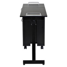 Load image into Gallery viewer, "Exceptional" Black Manicure Nail Table Station