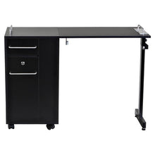 Load image into Gallery viewer, "Exceptional" Black Manicure Nail Table Station