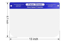 Load image into Gallery viewer, Face Shields Clear Plastic Protective - 10PK