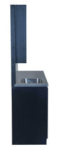 Load image into Gallery viewer, Icarus "Ashland" Black Barber Styling Salon Station With Mirror And Sink