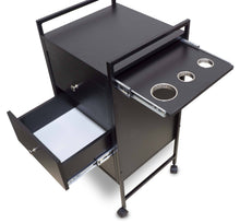 Load image into Gallery viewer, Icarus "Berwyn" Beauty Salon Wooden Rolling Trolley Cart with Pull Out Tool Holder