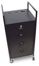 Load image into Gallery viewer, Icarus "Darby" Beauty Salon Wooden Rolling Trolley Cart with 4 Drawers