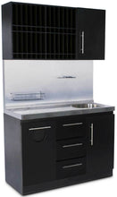Load image into Gallery viewer, Icarus Modern Style Wood Color Bar with Sink