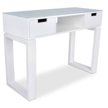 Load image into Gallery viewer, Icarus "Ming" Manicure Table With Glass Top