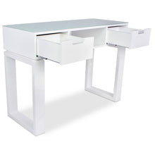 Load image into Gallery viewer, Icarus "Ming" Manicure Table With Glass Top