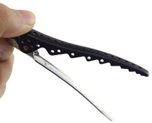 Load image into Gallery viewer, Hair Tamer Black Shark Hair Sectioning Clips - 6 ct