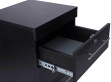 Load image into Gallery viewer, Icarus "Abbot" Black Beauty Salon Hair Styling Station Cabinet