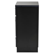 Load image into Gallery viewer, "Phoenix" Salon Cabinet with Three Drawers, Black