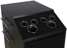 Load image into Gallery viewer, "Anaheim" Black Rolling Styling Station