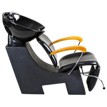 Load image into Gallery viewer, "Reynolds" Black Beauty Salon Shampoo Chair & Sink Bowl Unit