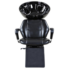 Load image into Gallery viewer, "Universal" Black Beauty Salon Shampoo Chair & Bowl Unit