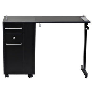 "Exceptional" Black Manicure Nail Table Station