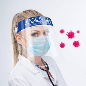 Face Shields Clear Plastic Protective - 10PK