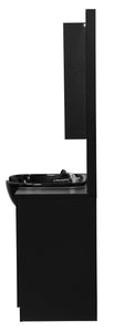 Icarus "Etta" Shampoo And Salon Station Cabinet with Bowl