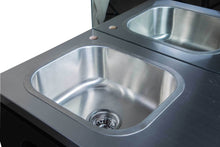 Load image into Gallery viewer, Icarus &quot;Ashland&quot; Black Barber Styling Salon Station With Mirror And Sink
