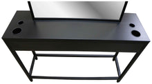Load image into Gallery viewer, Icarus &quot;Milford&quot; Black Salon Styling Station with Mirror
