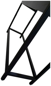 Icarus "Milford" Black Salon Styling Station with Mirror
