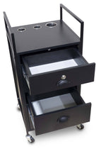 Load image into Gallery viewer, Icarus &quot;Darby&quot; Beauty Salon Wooden Rolling Trolley Cart with 4 Drawers
