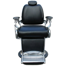 Load image into Gallery viewer, &quot;Carter&quot; Reclining Black Barber Chair With Heavy Duty Base And Chrome Frames
