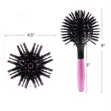 Load image into Gallery viewer, Hair Tamer Pink-Black Bomb Curl Brush
