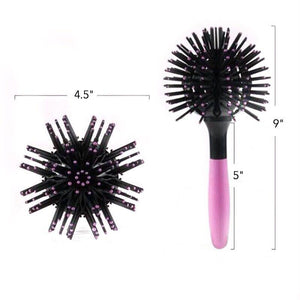 Hair Tamer Pink-Black Bomb Curl Brush