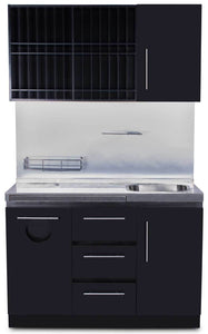 Icarus Modern Style Wood Color Bar with Sink