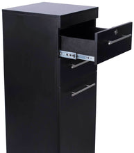 Load image into Gallery viewer, Icarus &quot;Abbot&quot; Black Beauty Salon Hair Styling Station Cabinet
