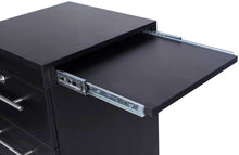 Load image into Gallery viewer, Icarus &quot;Abbot&quot; Black Beauty Salon Hair Styling Station Cabinet

