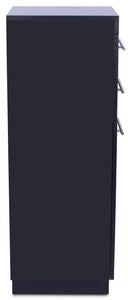 Icarus "Abbot" Black Beauty Salon Hair Styling Station Cabinet