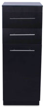 Load image into Gallery viewer, Icarus &quot;Abbot&quot; Black Beauty Salon Hair Styling Station Cabinet
