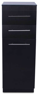 Icarus "Abbot" Black Beauty Salon Hair Styling Station Cabinet