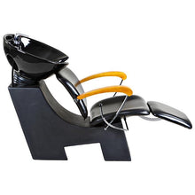 Load image into Gallery viewer, "Reynolds" Black Beauty Salon Shampoo Chair &amp; Sink Bowl Unit
